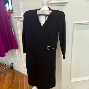 Flattering black DKNY dress size 4